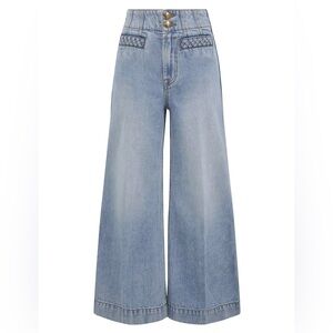 Zimmermann Light Blue LUCKY CROPPED FLARE JEANS😍